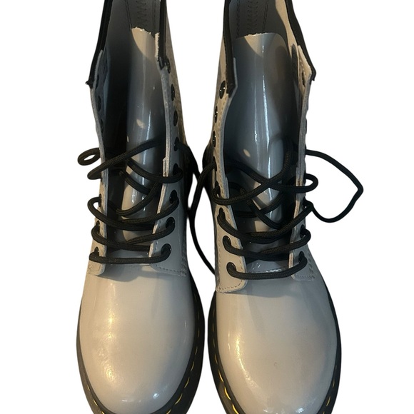 Dr. Martens Women's 1460 Zinc Grey Lace Up Boots - Picture 4 of 5
